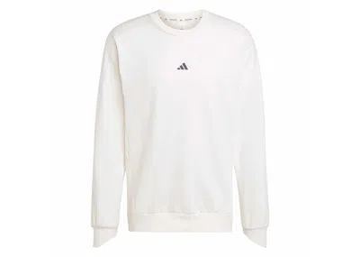 Pre-owned Adidas Originals Men's Adidas Yoga Crewneck Sweatshirt In Chalk White