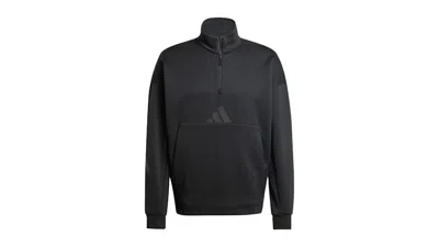 Pre-owned Adidas Originals Men's Adidas Z.n.e. Quarterzip Sweatshirt In Black