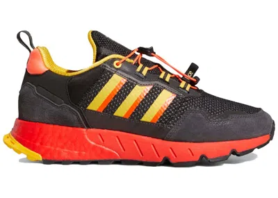 Pre-owned Adidas Originals Men's Adidas Zx 1k Boost Guardians Of The Galaxy Rocket Sneakers In Core Black/silver Metallic/carbo In Multi