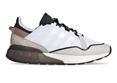 Pre-owned Adidas Originals Men's Adidas Zx 2k Boost Pure Sneakers In White/brown/black In Multi