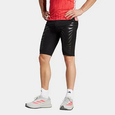 Adidas Originals Men's Adizero Control Running Legging Shorts In Black