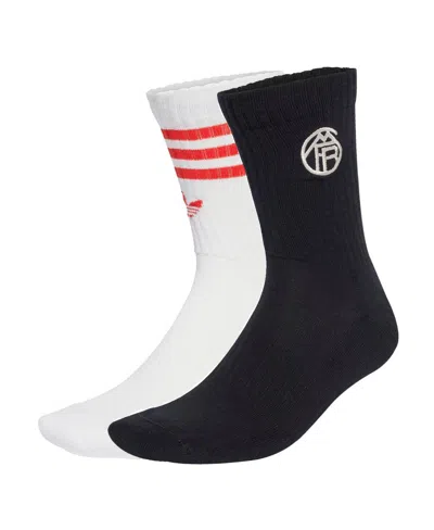 Adidas Originals Men's And Women's Black Bayern Munich Third Two-pack Crew Socks Set In Multi