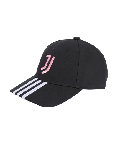 Adidas Originals Men's And Women's Black Juventus 3-stripe Dad Adjustable Hat
