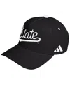 Adidas Originals Men's And Women's Black Mississippi State Bulldogs Blackout A-frame Adjustable Hat In Black