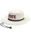 Adidas Originals Men's And Women's Cream Mississippi State Bulldogs Wide Brim Boonie Bucket Hat In White