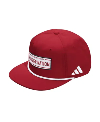 Adidas Originals Men's And Women's Crimson Indiana Hoosiers Locker Room Rope Adjustable Hat In Red