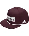 Adidas Originals Men's And Women's Maroon Mississippi State Bulldogs Locker Room Rope Adjustable Hat In Brown