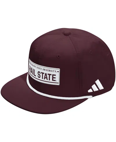 Adidas Originals Men's And Women's Maroon Mississippi State Bulldogs Locker Room Rope Adjustable Hat In Brown