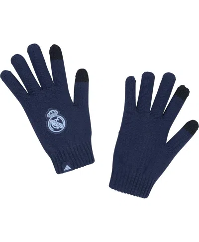 Adidas Originals Men's And Women's Real Madrid Player Gloves In Navy