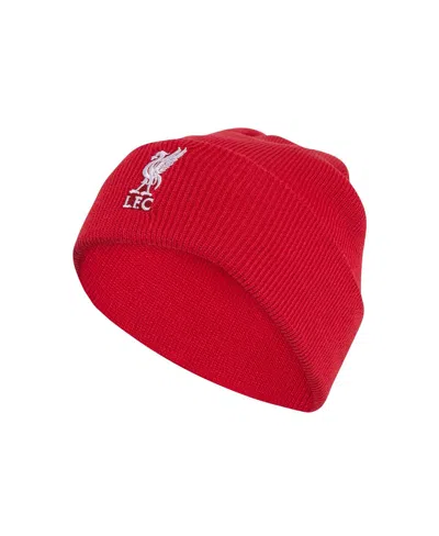 Adidas Originals Men's And Women's Red Liverpool Cuffed Knit Hat