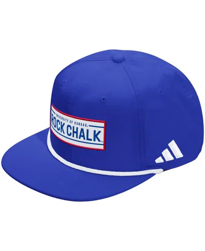 Adidas Originals Men's And Women's Royal Kansas Jayhawks Locker Room Rope Adjustable Hat In Blue