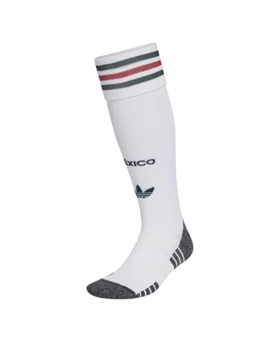 Adidas Originals Men's And Women's White Mexico National Team Away Knee-high Trefoil Socks