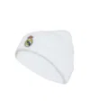Adidas Originals Men's And Women's White Real Madrid Cuffed Knit Hat