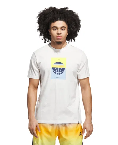 Adidas Originals Men's Another Bucket Graphic T-shirt In White
