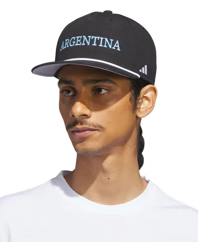 Adidas Originals Men's Argentina Five-panel Cap In Black