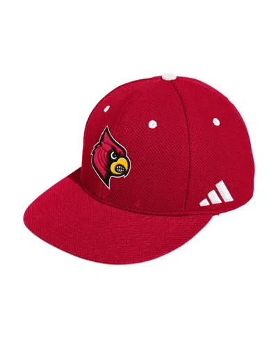 Adidas Originals Men's Athletic Red Louisville Cardinals On-field Fitted Baseball Hat