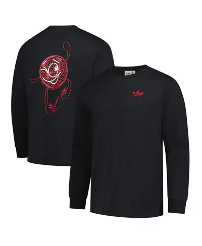 Adidas Originals Adidas Black Ajax Culturewear Graphic Long Sleeve T-shirt