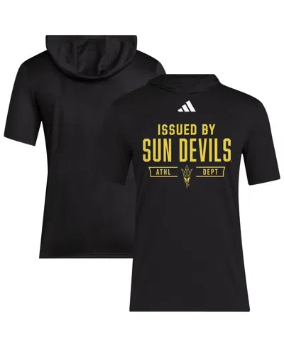 Adidas Originals Adidas Black Arizona State Sun Devils 2025 Areoready Sideline Training Hooded T-shirt