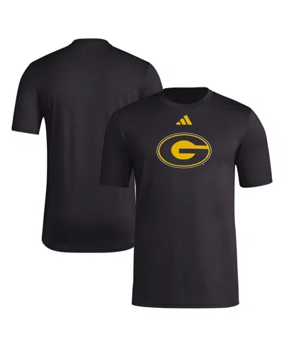 Adidas Originals Men's Black Grambling Tigers Primary Locker Logo Pre-game Aeroready T-shirt