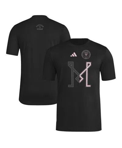 Adidas Originals Men's Black Inter Miami Cf 2025 Jersey Hook Aeroready T-shirt