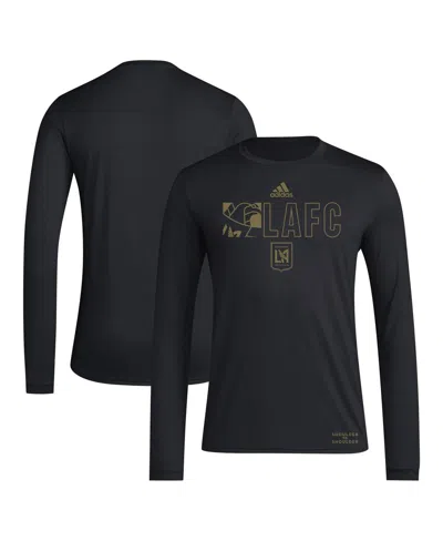 Adidas Originals Men's Black Lafc 2024 Jersey Hook Aeroready Long Sleeve T-shirt