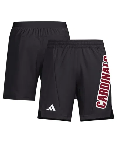 Adidas Originals Men's Black Louisville Cardinals Designed For Training Aeroready Shorts