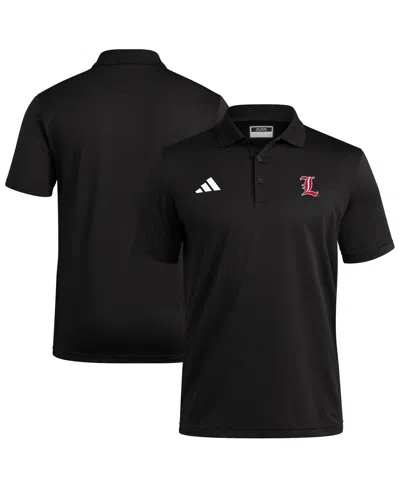 Adidas Originals Men's Black Louisville Cardinals Ultimate 365 Ottoman Polo Shirt