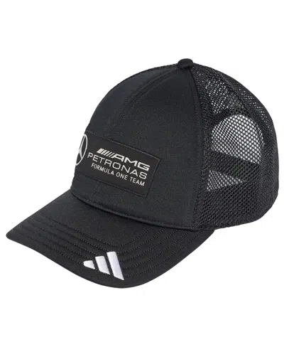 Adidas Originals Men's Black Mercedes-amg Petronas F1 Team Wear Trucker Adjustable Hat