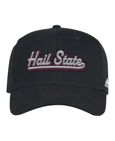Adidas Originals Men's Mississippi State Bulldogs Chant Flex Hat In Black