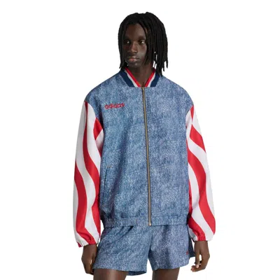 Adidas Originals Mens Usa Adidas Us Denim Graphic Jacket In White