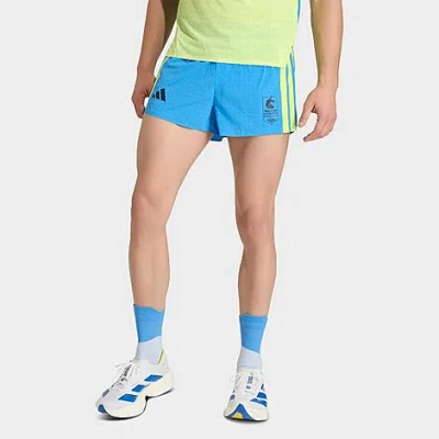 Adidas Originals Men's Boston Marathon 2026 Adizero Split Running Shorts In Blue