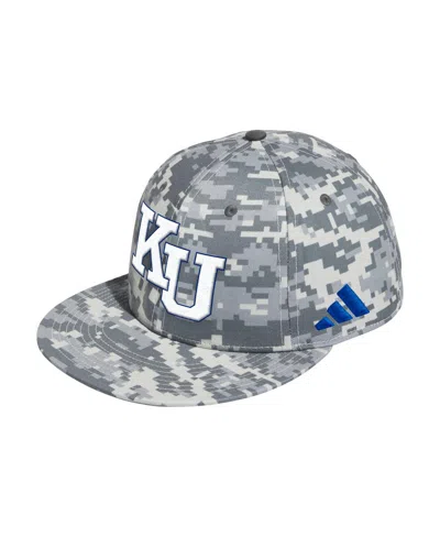 Adidas Originals Men's Camo Kansas Jayhawks On-field Fitted Baseball Hat