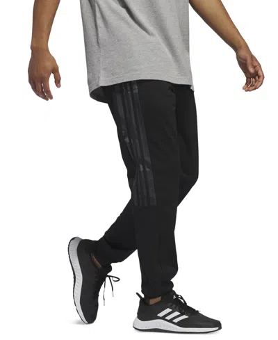 Adidas Originals Men's Camo Panel Tricot Jogger Pants In Black,grey Combo