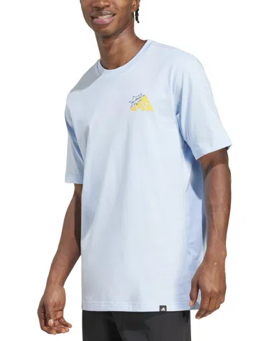 Adidas Originals Men's Cheese Life Stripe T-shirt In Blue