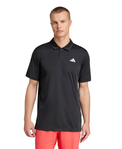 Adidas Originals Men's Club Tennis Climacool Polo Shirt In Black
