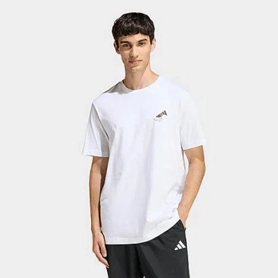 Adidas Originals Men's Coffee Cake Cheesecake Graphic T-shirt In White