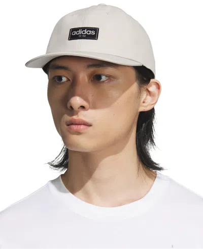 Adidas Originals Men's Court Relaxed Strapback Hat In Wonder Alumina Grey,black