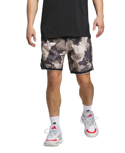 Adidas Originals Men's Crazy Lite Allover Printed Basketball Shorts In Animal Print