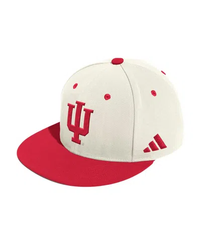 Adidas Originals Men's Cream Indiana Hoosiers On-field Fitted Baseball Hat