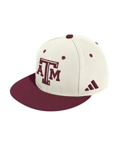 Adidas Originals Men's Cream Texas A&m Aggies On-field Fitted Baseball Hat