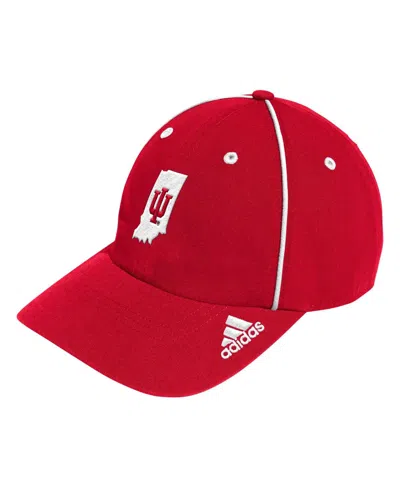 Adidas Originals Men's Crimson Indiana Hoosiers Locker Room Athlete Pack Slouch Adjustable Hat