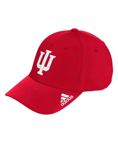 Adidas Originals Men's Crimson Indiana Hoosiers Locker Room Logo Flex Hat