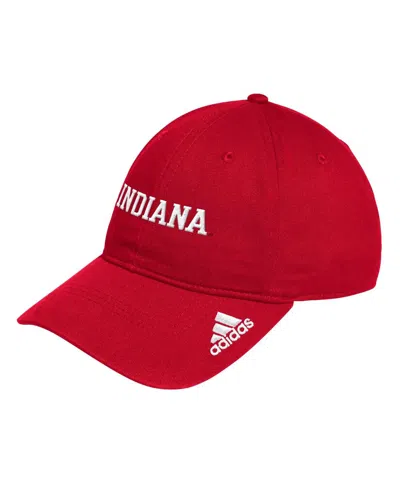 Adidas Originals Men's Crimson Indiana Hoosiers Locker Room Wordmark Slouch Adjustable Hat