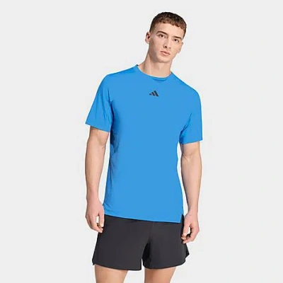 Adidas Originals Men's D4t Power 3-stripes T-shirt In Blue