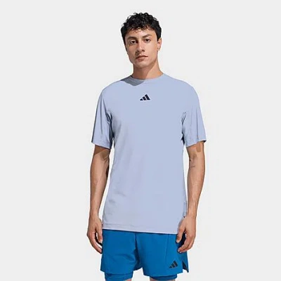 Adidas Originals Men's D4t Power 3-stripes T-shirt In Blue