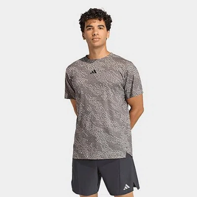 Adidas Originals Men's D4t Primelift Allover Print T-shirt In Brown