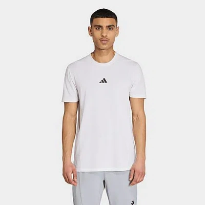 Adidas Originals Men's Designed For Training Workout T-shirt In White