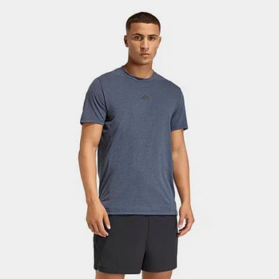 Adidas Originals Men's Designed For Training Workout T-shirt In Blue