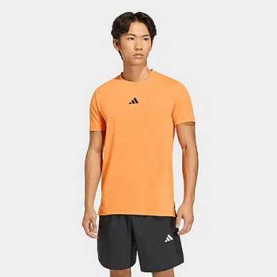 Adidas Originals Men's Designed For Training Workout T-shirt In Orange