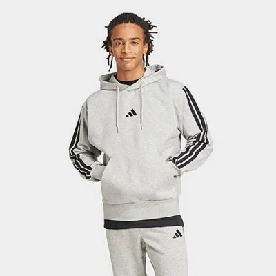 Adidas Originals Mens Adidas Essentials 3-stripes Fleece Hoodie In White